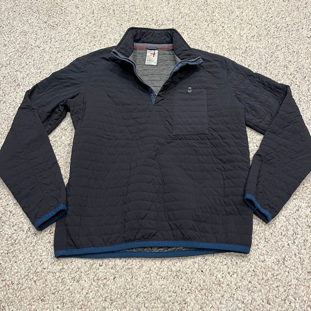Relwen Windzip Popover Insulated Pullover 1/4 Zip L Black Outdoor Gorpcore